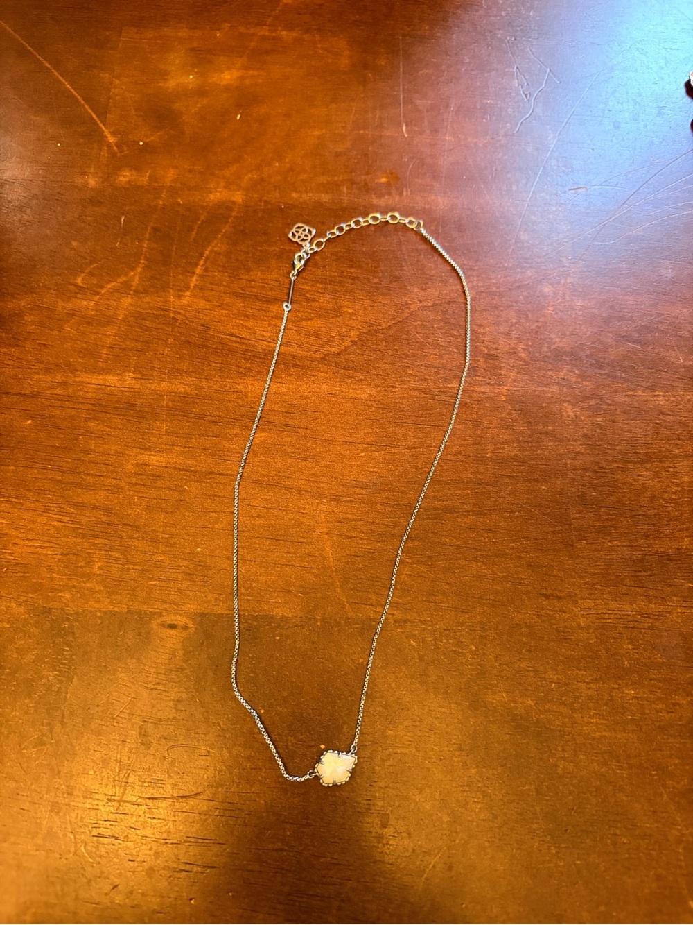 Kendra Scott White Druzy Crystal Stone Necklace - Women's Jewelry